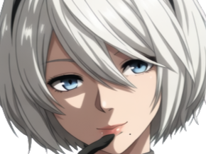 Sticker 2b nier automata cheveux blanc yeux bleu opale de brienne fic bloop par Bl0op