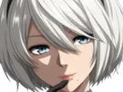 2b nier automata cheveux blanc yeux bleu opale de brienne fic bloop
