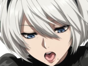 Sticker 2b nier automata cheveux blanc yeux bleu opale de brienne fic bloop par Bl0op