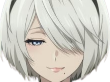 Sticker 2b nier automata cheveux blanc yeux bleu opale de brienne fic bloop par Bl0op