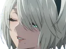 2b nier automata cheveux blanc yeux bleu opale de brienne fic bloop