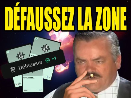 Sticker defaussez la zone risitas wikimasters defausser par ChonkleurFurieux