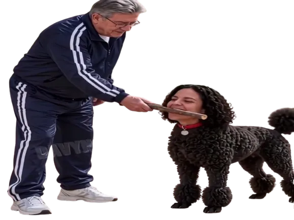 Sticker melenchon aubry manon jean luc caniche toutou lfi baton chien par ToocoCla