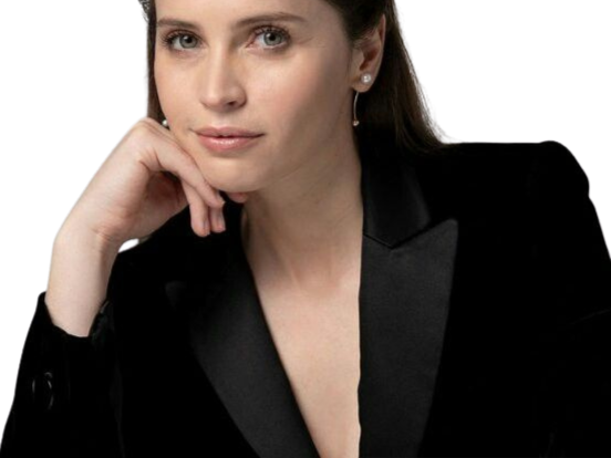 Sticker felicity jones star wars cheveux noir yeux vert erato poetesse non romancable dommage fic bloop par Bl0op
