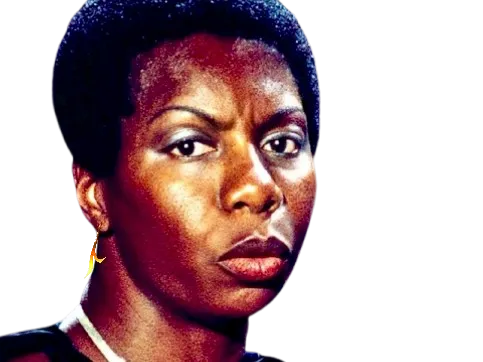 Sticker nina simone colere severe jass afro genie femme feminisme tison black noire noir musique chanteuse par Tison