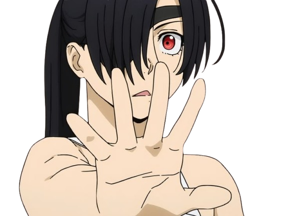 Sticker asa yomi no tsugai daemons of the shadow realm anime ado cache oeil fille par Brad