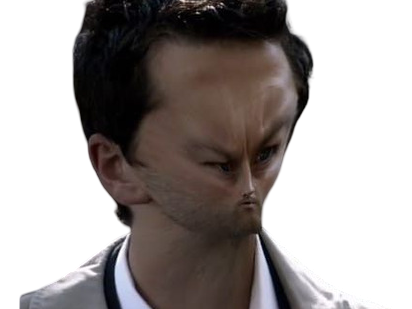 Sticker supernatural castiel etrange difforme deforme tete grossetete intelligent mastermind chelou alien par XDREAD