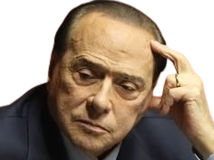 Sticker silvio berlusconi il cavaliere homme politique affaires italien classe bg foot premier ministre italie par PubliusOvidius