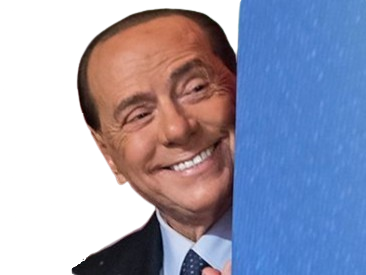 Sticker silvio berlusconi il cavaliere homme politique affaires italien classe bg foot premier ministre italie par PubliusOvidius