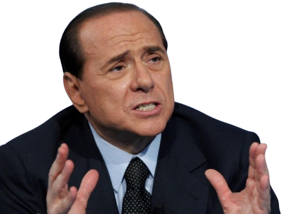 Sticker silvio berlusconi il cavaliere homme politique affaires italien classe bg foot premier ministre italie par PubliusOvidius