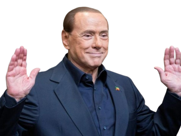 Sticker silvio berlusconi il cavaliere homme politique affaires italien classe bg foot premier ministre italie par PubliusOvidius