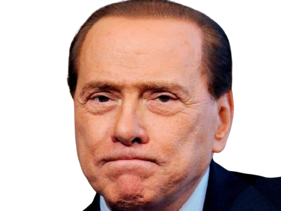 Sticker silvio berlusconi il cavaliere homme politique affaires italien classe bg foot premier ministre italie par PubliusOvidius