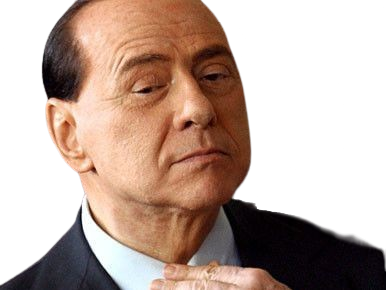 Sticker silvio berlusconi il cavaliere homme politique affaires italien classe bg foot premier ministre italie par PubliusOvidius
