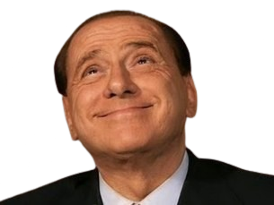 Sticker silvio berlusconi il cavaliere homme politique affaires italien classe bg foot premier ministre italie par PubliusOvidius