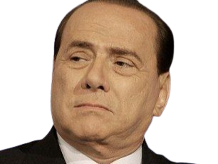 Sticker silvio berlusconi il cavaliere homme politique affaires italien classe bg foot premier ministre italie par PubliusOvidius
