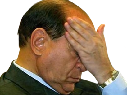 Sticker silvio berlusconi il cavaliere homme politique affaires italien classe bg foot premier ministre italie par PubliusOvidius