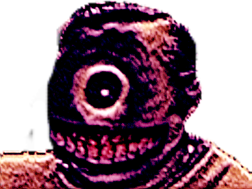 Sticker risitas moche immondice creepy aya monstre trauma par Immondice-Creator
