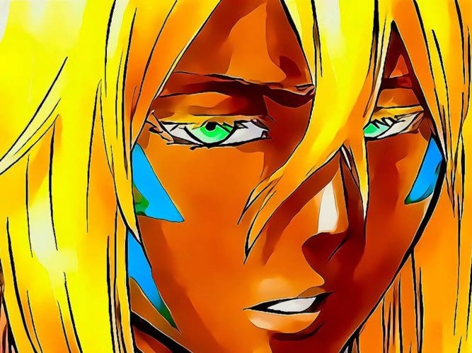 Sticker tier hallibel bleach blonde yeux verts peau mate arrancar fic bloop par Bl0op