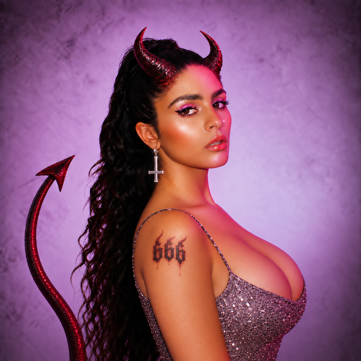 Sticker demon succube 666 lmk chanteuse robe enfer par Adri1