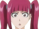 riruka dokugamine bleach cheveux yeux rouge bonnet couettes frange fullbring fic bloop