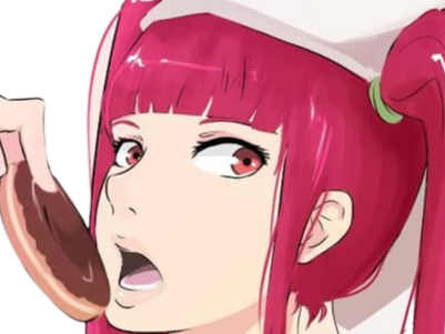 Sticker riruka dokugamine bleach cheveux yeux rouge bonnet couettes frange fullbring fic bloop par Bl0op