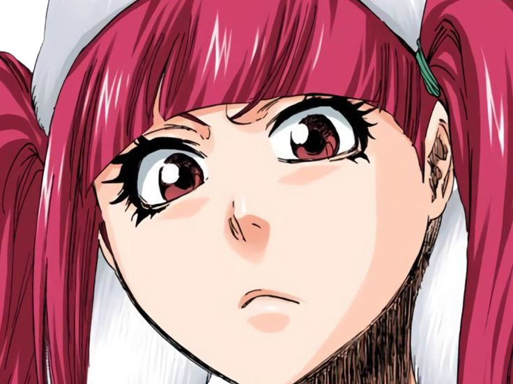 Sticker riruka dokugamine bleach cheveux yeux rouge bonnet couettes frange fullbring fic bloop par Bl0op