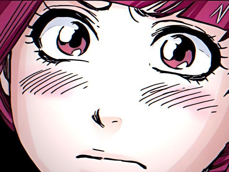 Sticker riruka dokugamine bleach cheveux yeux rouge bonnet couettes frange fullbring fic bloop par Bl0op