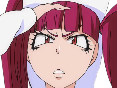 Sticker riruka dokugamine bleach cheveux yeux rouge bonnet couettes frange fullbring fic bloop par Bl0op