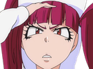 riruka dokugamine bleach cheveux yeux rouge bonnet couettes frange fullbring fic bloop