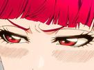 riruka dokugamine bleach cheveux yeux rouge bonnet couettes frange fullbring fic bloop