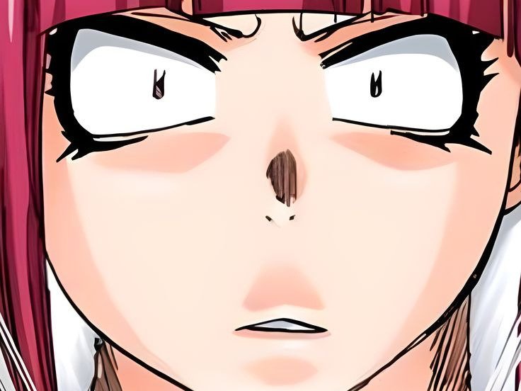 Sticker riruka dokugamine bleach cheveux yeux rouge bonnet couettes frange fullbring fic bloop par Bl0op