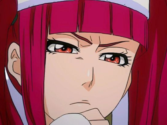 Sticker riruka dokugamine bleach cheveux yeux rouge bonnet couettes frange fullbring fic bloop par Bl0op