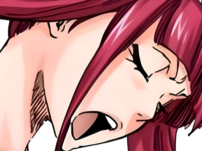 Sticker riruka dokugamine bleach cheveux yeux rouge bonnet couettes frange fullbring fic bloop par Bl0op