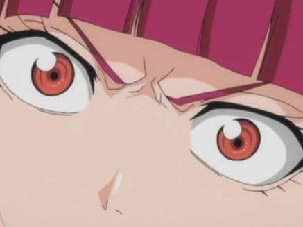 Sticker riruka dokugamine bleach cheveux yeux rouge bonnet couettes frange fullbring fic bloop par Bl0op