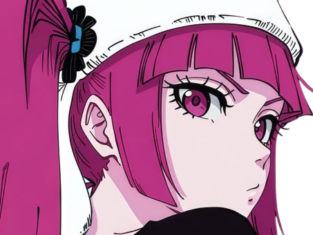 Sticker riruka dokugamine bleach cheveux yeux rouge bonnet couettes frange fullbring fic bloop par Bl0op