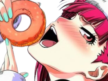 Sticker riruka dokugamine bleach cheveux yeux rouge bonnet couettes frange fullbring fic bloop par Bl0op