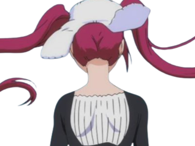 Sticker riruka dokugamine bleach cheveux yeux rouge bonnet couettes frange fullbring fic bloop par Bl0op