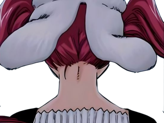 Sticker riruka dokugamine bleach cheveux yeux rouge bonnet couettes frange fullbring fic bloop par Bl0op