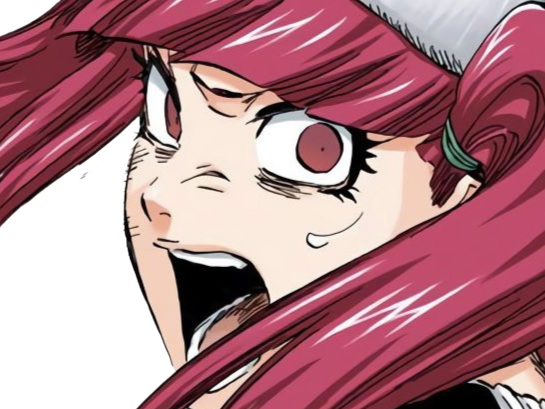 Sticker riruka dokugamine bleach cheveux yeux rouge bonnet couettes frange fullbring fic bloop par Bl0op