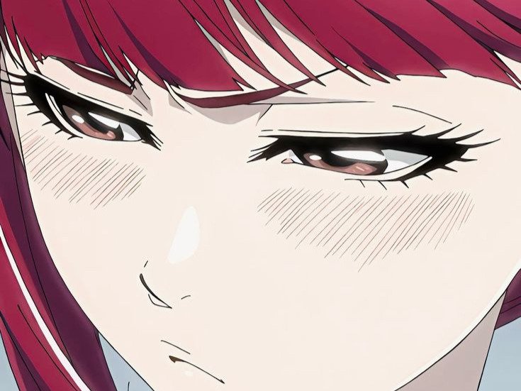 Sticker riruka dokugamine bleach cheveux yeux rouge bonnet couettes frange fullbring fic bloop par Bl0op