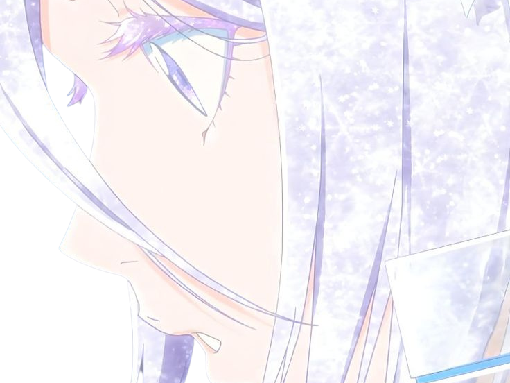 Sticker rukia kuchiki bleach bankai cheveux yeux blanc bleu glace yuki onna yuki onna fic bloop par Bl0op
