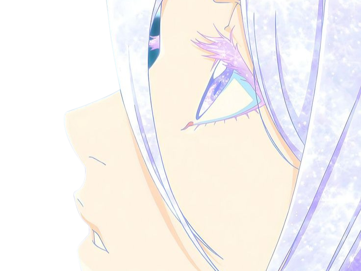 Sticker rukia kuchiki bleach bankai cheveux yeux blanc bleu glace yuki onna yuki onna fic bloop par Bl0op