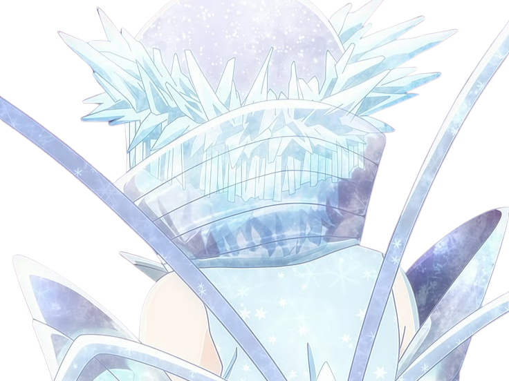 Sticker rukia kuchiki bleach bankai cheveux yeux blanc bleu glace yuki onna yuki onna fic bloop par Bl0op