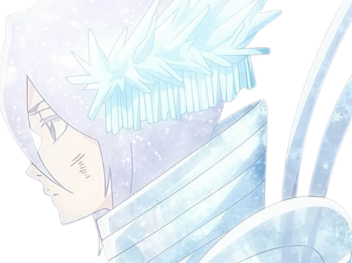 Sticker rukia kuchiki bleach bankai cheveux yeux blanc bleu glace yuki onna yuki onna fic bloop par Bl0op