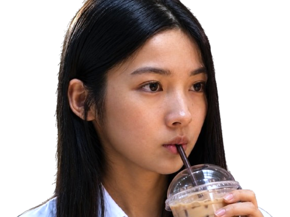 Sticker chun young min actrice coreenne drink boit paille par Tromperie