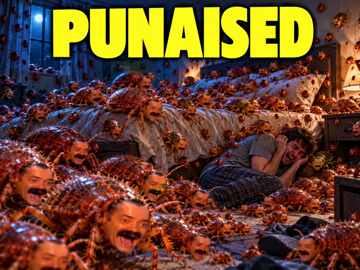 Sticker punaise de lit punaised cauchemar enfer invasion purification par eugneugneussou
