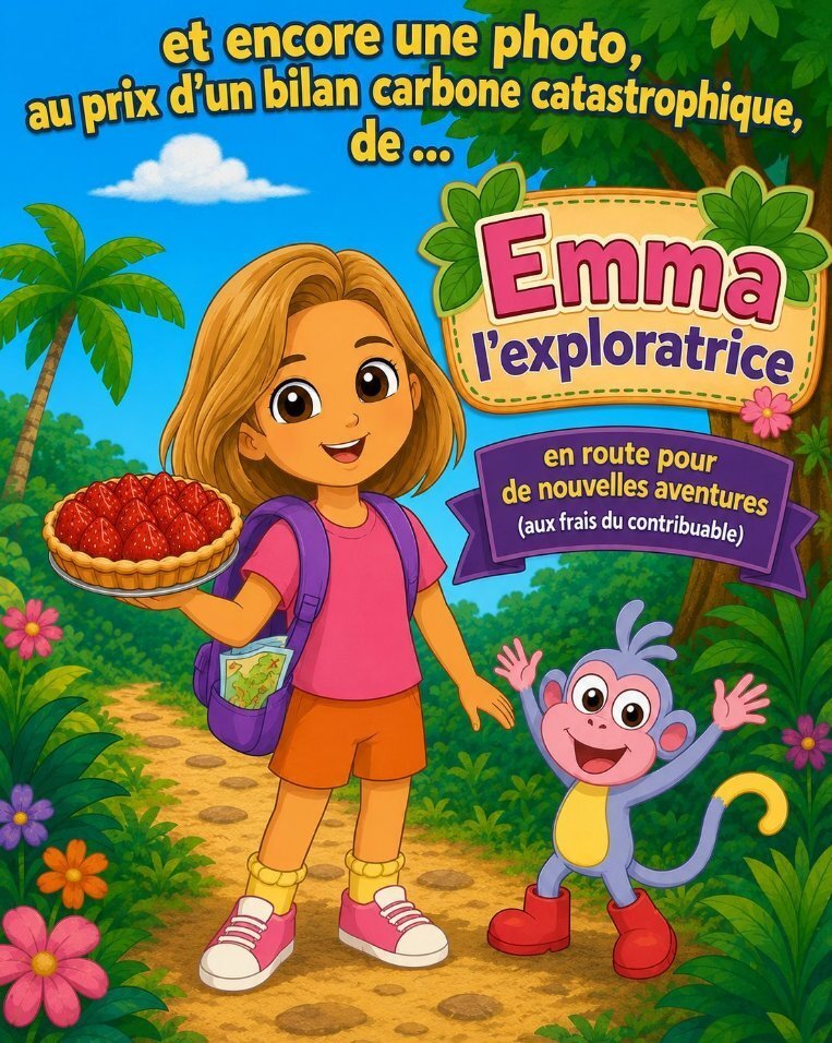 Sticker emma foureau deputee europeenne lfi gauche gaucho insoumis bobo bilan carbone exploratrice aw theatre contribuable par ProlapsusDeBHL