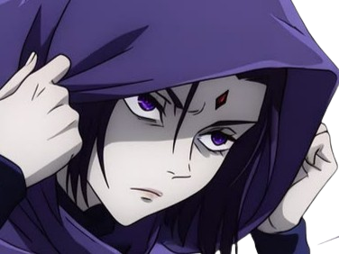 Sticker raven teen titans violet pourpre dc comics demi demone trichoporphyree indigo capuche par PubliusOvidius