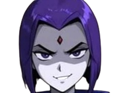 Sticker raven teen titans violet pourpre dc comics demi demone trichoporphyree indigo par PubliusOvidius