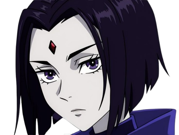 Sticker raven teen titans violet pourpre dc comics demi demone trichoporphyree indigo par PubliusOvidius